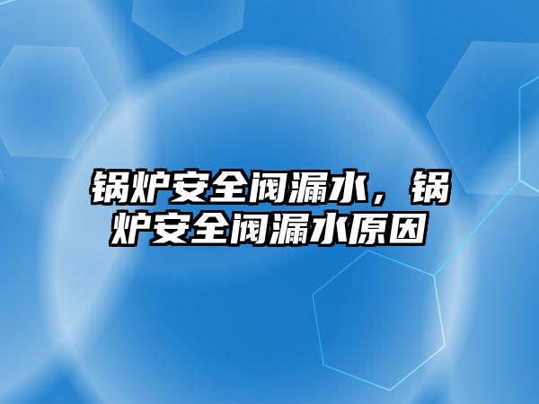 鍋爐安全閥漏水，鍋爐安全閥漏水原因