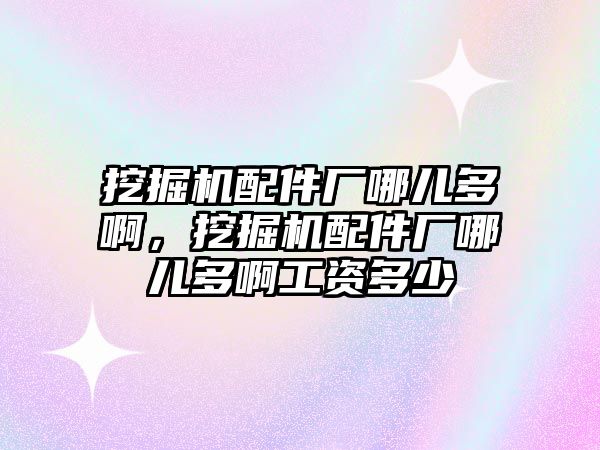 挖掘機配件廠哪兒多啊，挖掘機配件廠哪兒多啊工資多少