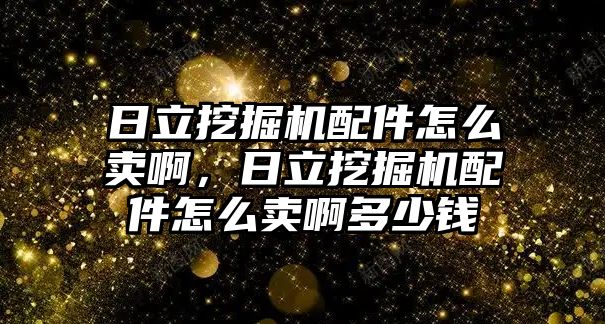 日立挖掘機配件怎么賣啊，日立挖掘機配件怎么賣啊多少錢