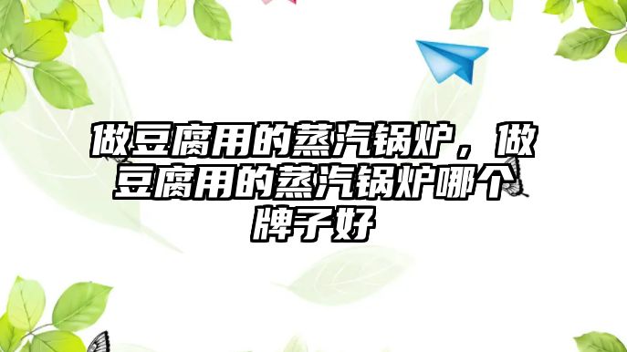 做豆腐用的蒸汽鍋爐，做豆腐用的蒸汽鍋爐哪個牌子好