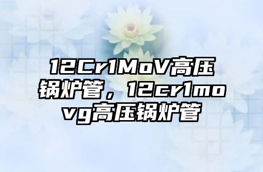 12Cr1MoV高壓鍋爐管，12cr1movg高壓鍋爐管