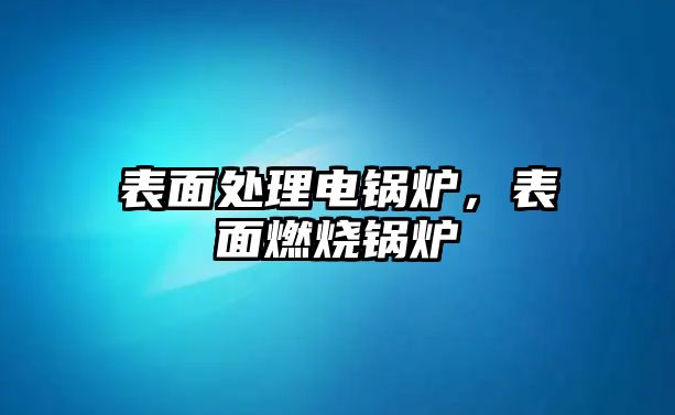 表面處理電鍋爐，表面燃燒鍋爐