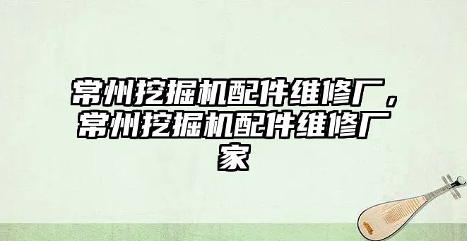 常州挖掘機(jī)配件維修廠，常州挖掘機(jī)配件維修廠家