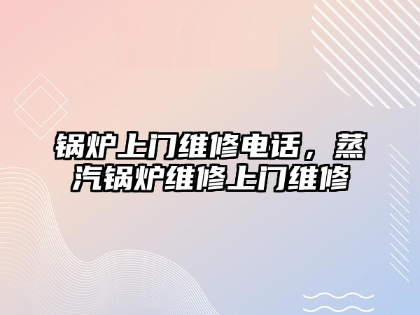 鍋爐上門維修電話，蒸汽鍋爐維修上門維修