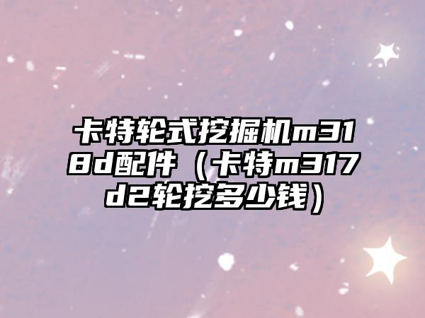 卡特輪式挖掘機(jī)m318d配件（卡特m317d2輪挖多少錢(qián)）