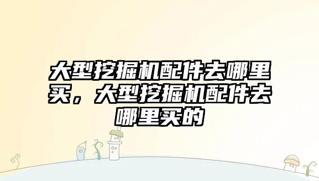 大型挖掘機配件去哪里買，大型挖掘機配件去哪里買的