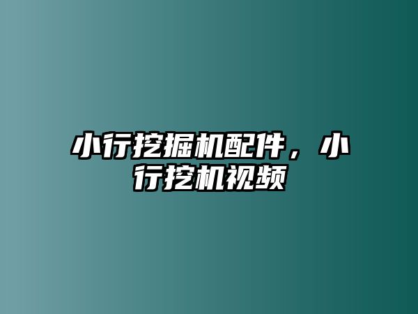 小行挖掘機配件，小行挖機視頻