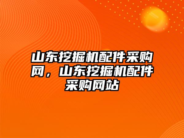 山東挖掘機(jī)配件采購網(wǎng)，山東挖掘機(jī)配件采購網(wǎng)站