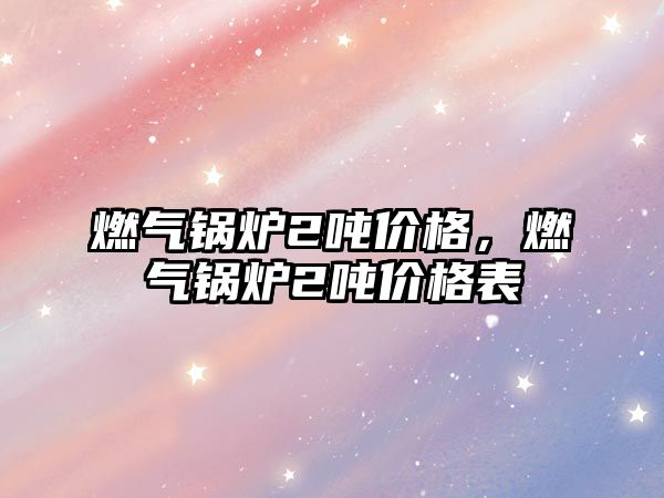 燃?xì)忮仩t2噸價(jià)格，燃?xì)忮仩t2噸價(jià)格表