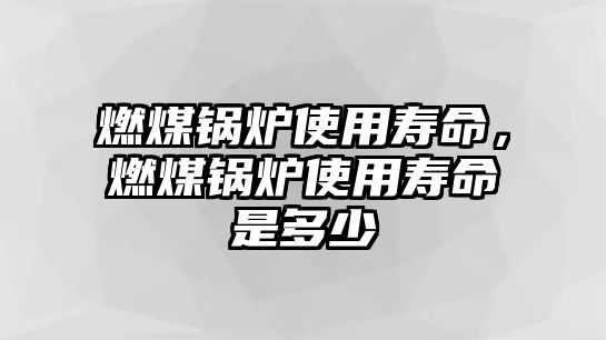 燃煤鍋爐使用壽命，燃煤鍋爐使用壽命是多少