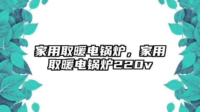 家用取暖電鍋爐，家用取暖電鍋爐220v