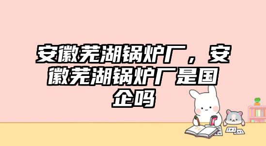 安徽蕪湖鍋爐廠，安徽蕪湖鍋爐廠是國(guó)企嗎