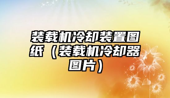 裝載機(jī)冷卻裝置圖紙（裝載機(jī)冷卻器圖片）