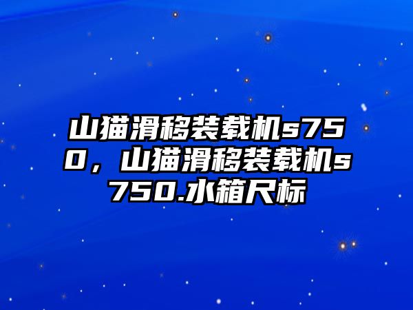 山貓滑移裝載機s750，山貓滑移裝載機s750.水箱尺標