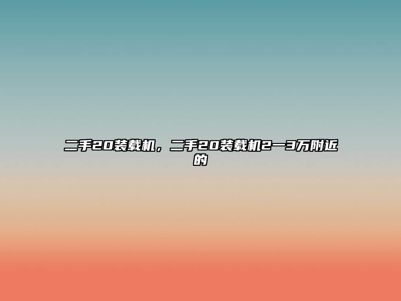 二手20裝載機，二手20裝載機2一3萬附近的