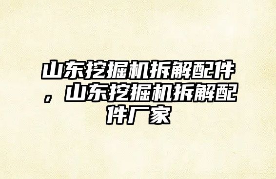 山東挖掘機拆解配件，山東挖掘機拆解配件廠家