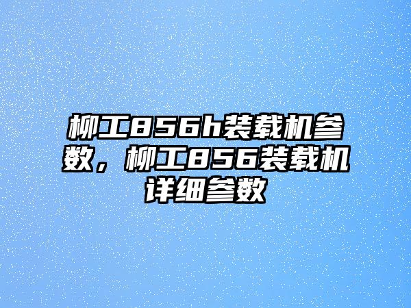 柳工856h裝載機(jī)參數(shù)，柳工856裝載機(jī)詳細(xì)參數(shù)