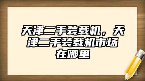 天津二手裝載機(jī)，天津二手裝載機(jī)市場(chǎng)在哪里