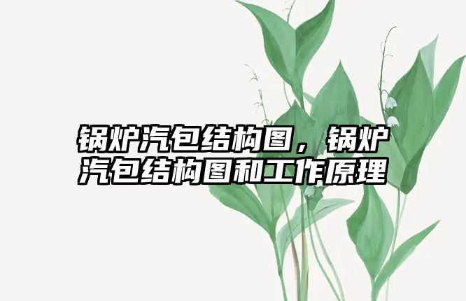 鍋爐汽包結(jié)構(gòu)圖，鍋爐汽包結(jié)構(gòu)圖和工作原理