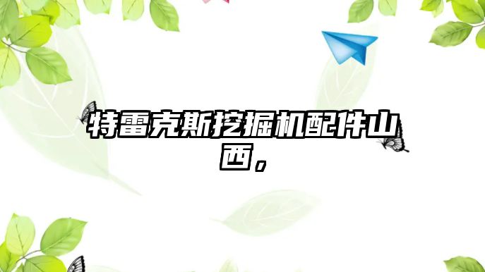 特雷克斯挖掘機配件山西，