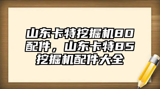 山東卡特挖掘機(jī)80配件，山東卡特85挖掘機(jī)配件大全