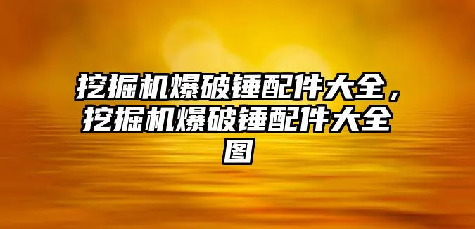 挖掘機(jī)爆破錘配件大全，挖掘機(jī)爆破錘配件大全圖