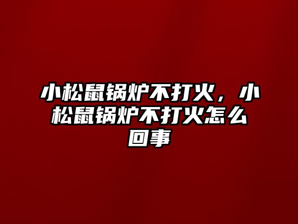 小松鼠鍋爐不打火，小松鼠鍋爐不打火怎么回事