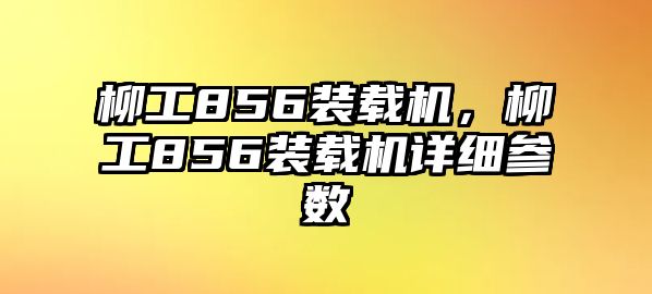 柳工856裝載機，柳工856裝載機詳細參數(shù)