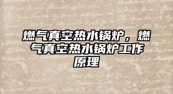 燃?xì)庹婵諢崴仩t，燃?xì)庹婵諢崴仩t工作原理