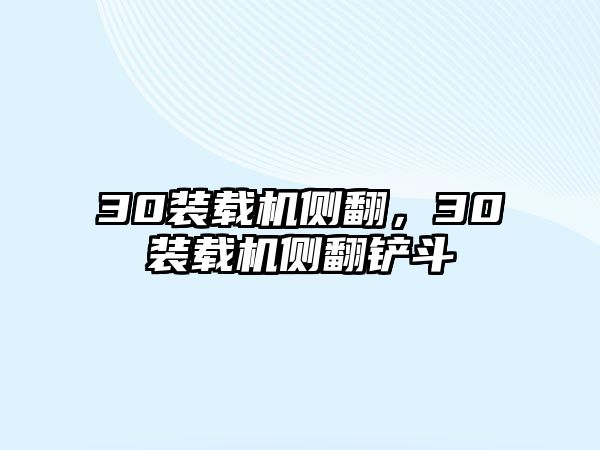 30裝載機側(cè)翻，30裝載機側(cè)翻鏟斗