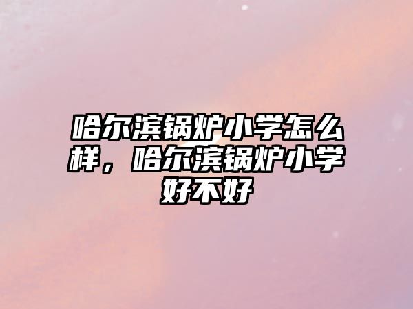 哈爾濱鍋爐小學(xué)怎么樣，哈爾濱鍋爐小學(xué)好不好