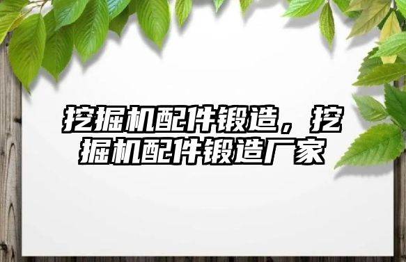 挖掘機配件鍛造，挖掘機配件鍛造廠家