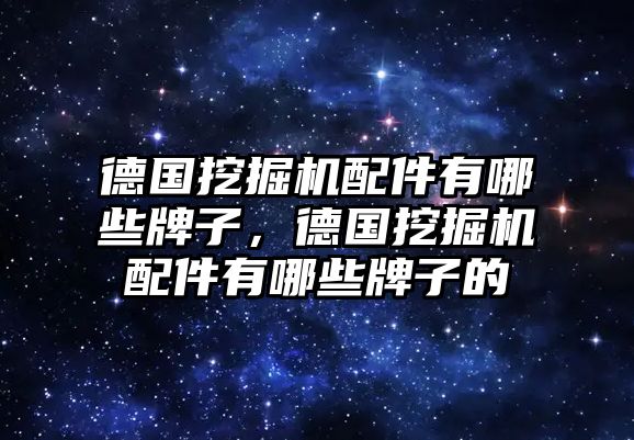 德國挖掘機配件有哪些牌子，德國挖掘機配件有哪些牌子的