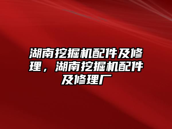 湖南挖掘機配件及修理，湖南挖掘機配件及修理廠