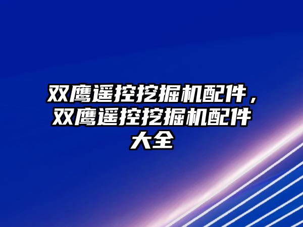 雙鷹遙控挖掘機(jī)配件，雙鷹遙控挖掘機(jī)配件大全