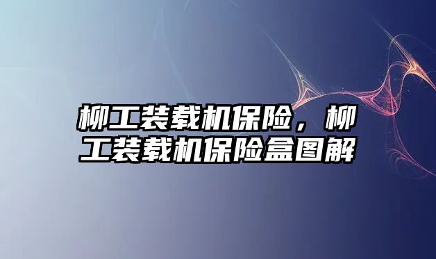 柳工裝載機(jī)保險，柳工裝載機(jī)保險盒圖解