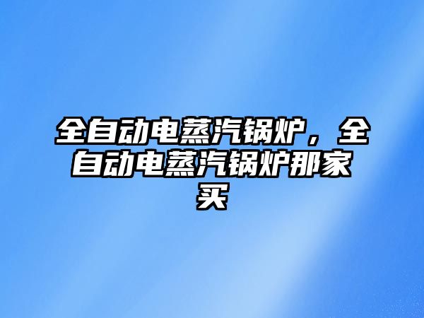 全自動電蒸汽鍋爐，全自動電蒸汽鍋爐那家買