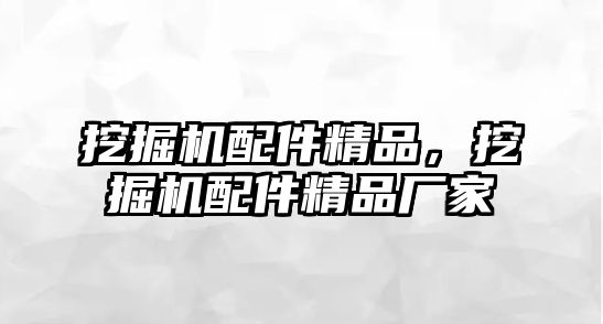 挖掘機配件精品，挖掘機配件精品廠家