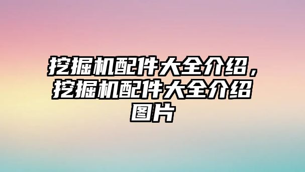 挖掘機(jī)配件大全介紹，挖掘機(jī)配件大全介紹圖片