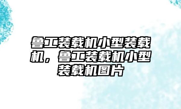 魯工裝載機(jī)小型裝載機(jī)，魯工裝載機(jī)小型裝載機(jī)圖片