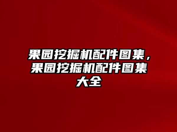 果園挖掘機配件圖集，果園挖掘機配件圖集大全