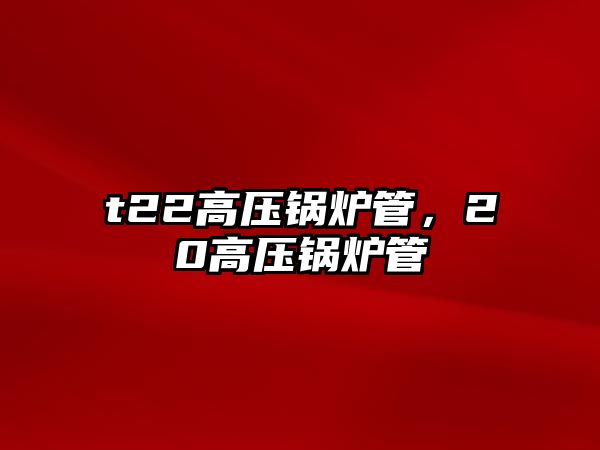 t22高壓鍋爐管，20高壓鍋爐管