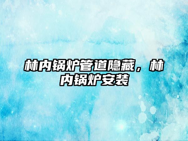 林內(nèi)鍋爐管道隱藏，林內(nèi)鍋爐安裝