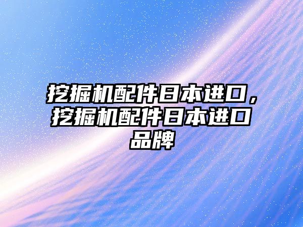 挖掘機配件日本進口，挖掘機配件日本進口品牌