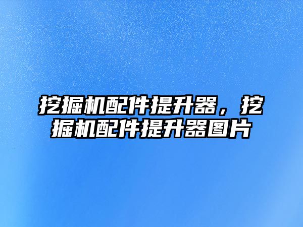 挖掘機配件提升器，挖掘機配件提升器圖片