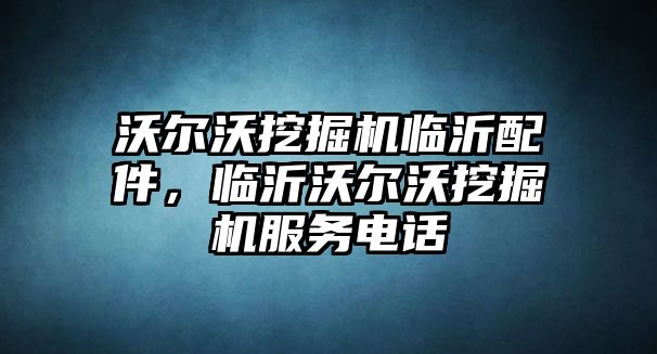 沃爾沃挖掘機臨沂配件，臨沂沃爾沃挖掘機服務電話