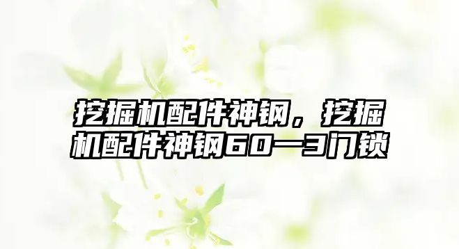 挖掘機配件神鋼，挖掘機配件神鋼60一3門鎖