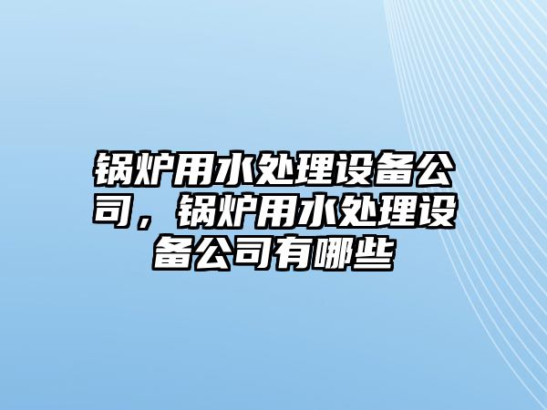 鍋爐用水處理設(shè)備公司，鍋爐用水處理設(shè)備公司有哪些