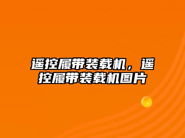 遙控履帶裝載機，遙控履帶裝載機圖片