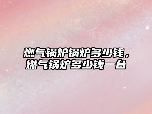 燃氣鍋爐鍋爐多少錢，燃氣鍋爐多少錢一臺